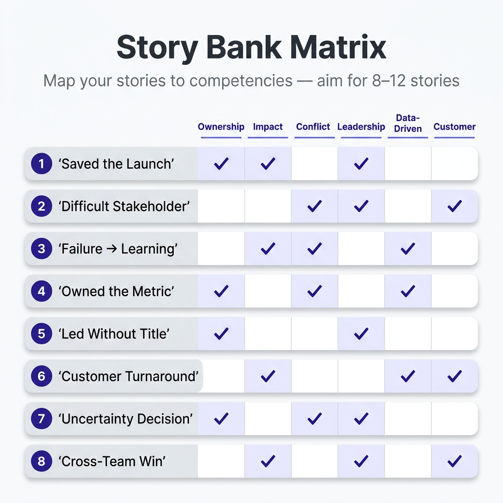Story bank table template